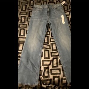 Old Navy Boys Husky Loose Bootcut Blue Jeans Sz 16